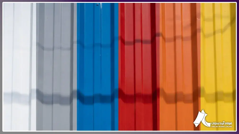 Real industrial view of pre-painted galvanized roofing sheet in six popular colors