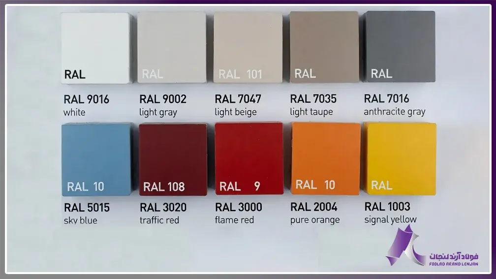 Some of the most widely used RAL colors in the galvanized sheet and steel structure industry