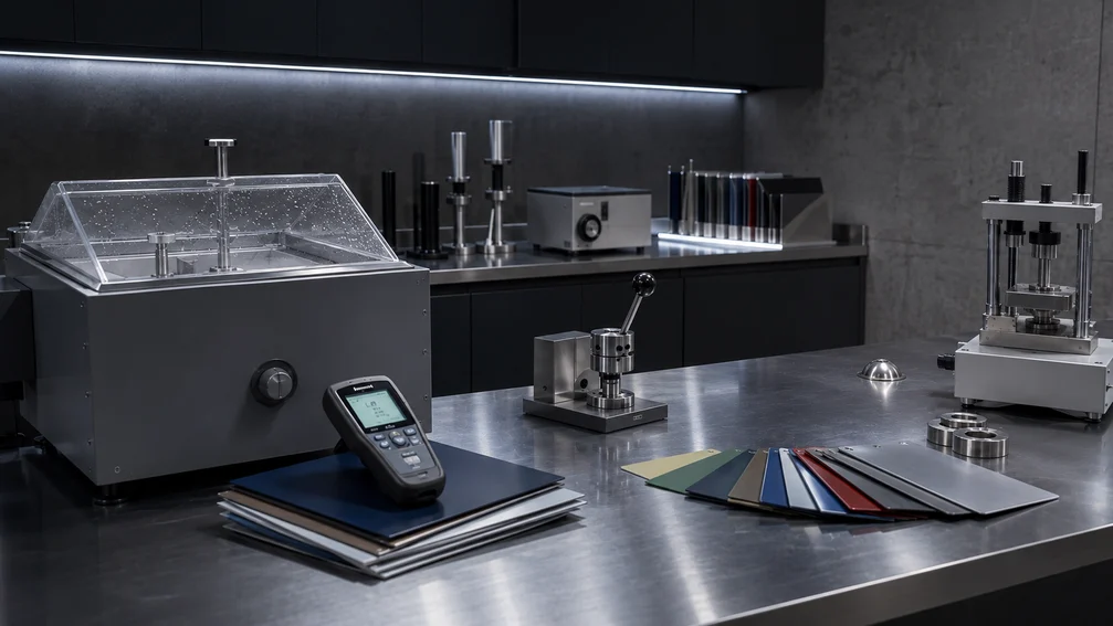 Arand Lenjan Steel paint and polymer laboratory: coating thickness and corrosion resistance testing